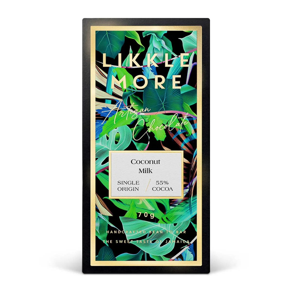 Likkle More Chocolate 55% Coconut Milk Bar, 2.5oz
